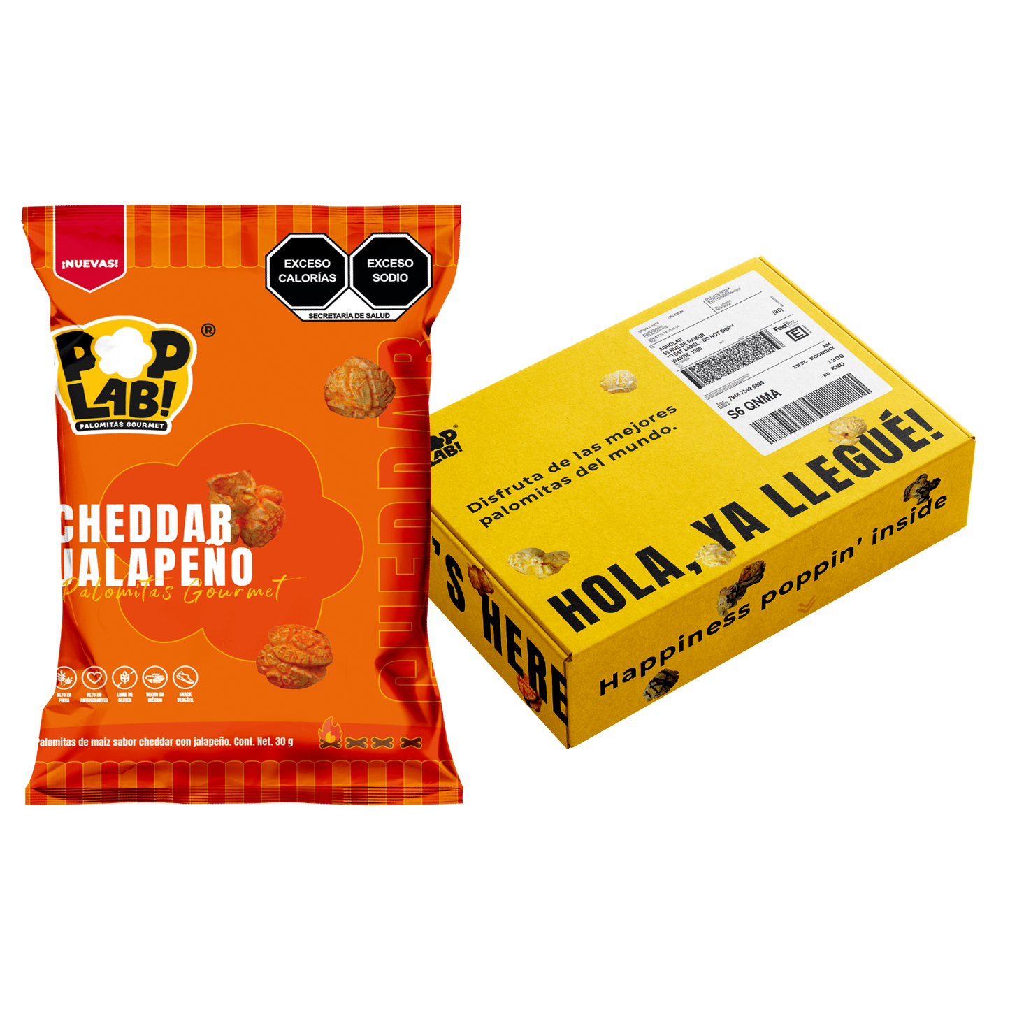 Cheddar with jalapeño popcorn 1oz 🧡