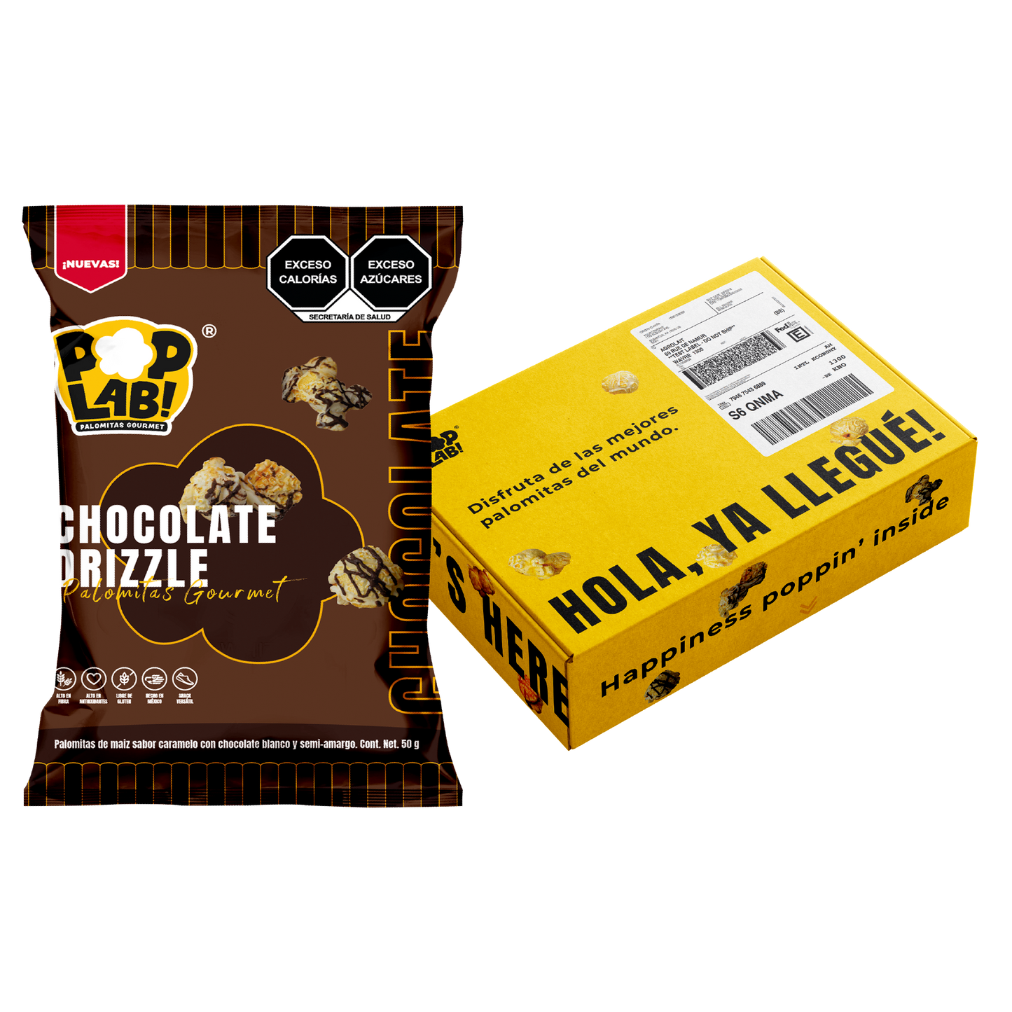 Chocolate Drizzle Popcorn 1.8oz 🤎