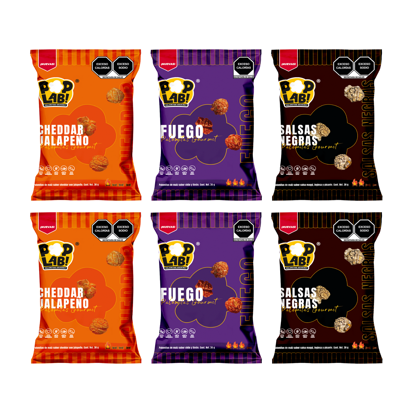 Popcorn - The Hottest Pack 🍿🌶️🔥 (6 pieces)