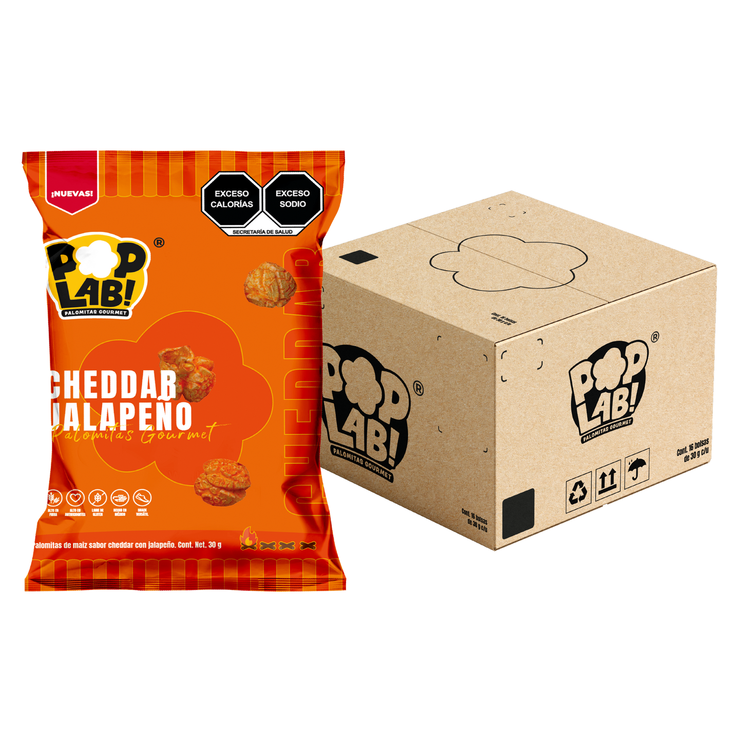 Cheddar with jalapeño popcorn 1oz 🧡