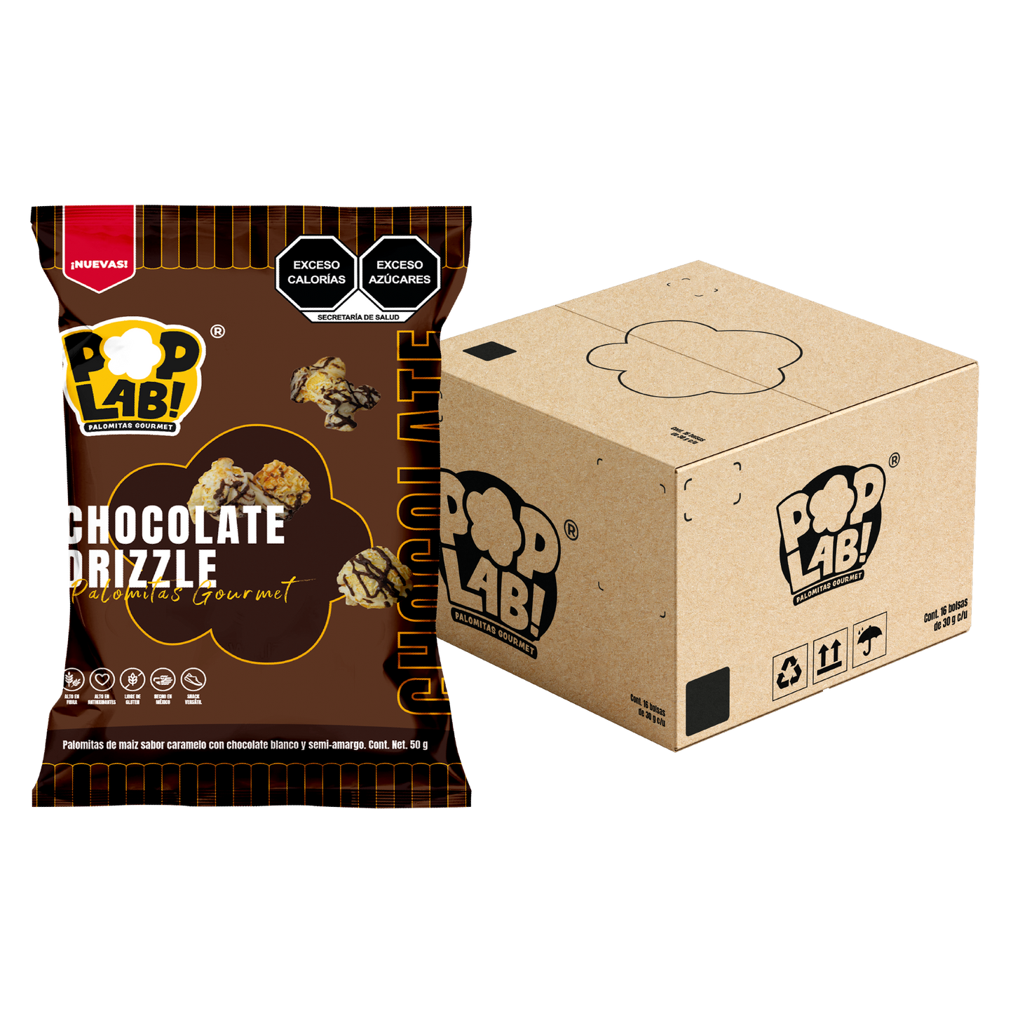 Chocolate Drizzle Popcorn 1.8oz 🤎
