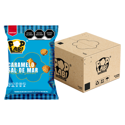 Palomitas de caramelo con sal de mar 50g 🩵